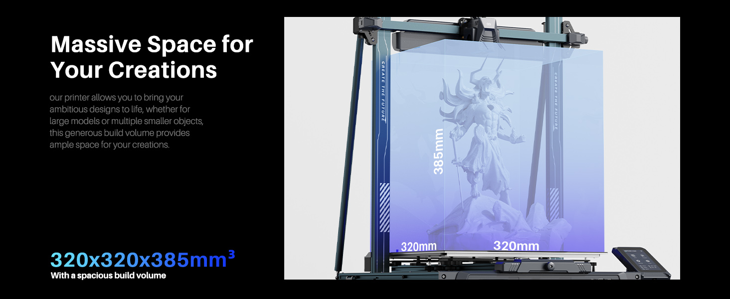 320x320x385mm large printing size