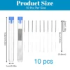 3D Printer Nozzle Cleaning Set, 0.4 mm Stainless Steel 3D Printer Nozzle Cleaning Needles 3D Printer Nozzle Cleaner 3D Printer Accessories