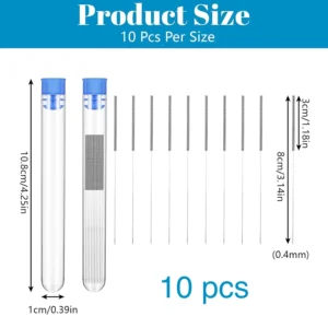 3D Printer Nozzle Cleaning Set, 0.4 mm Stainless Steel 3D Printer Nozzle Cleaning Needles 3D Printer Nozzle Cleaner 3D Printer Accessories